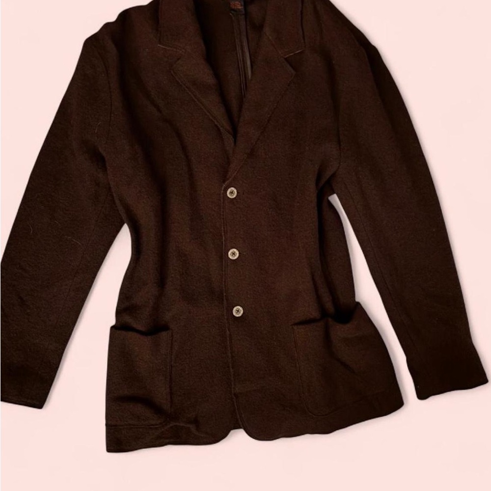 Tulliano Vintage 100% Wool Chocolate Coat🤎✨